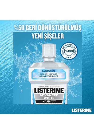 Advanced White, Hafif Tat Ağız Bakım Suyu, 250ml