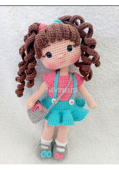 Amigurumi Ayşe Bebek Çok Renkli