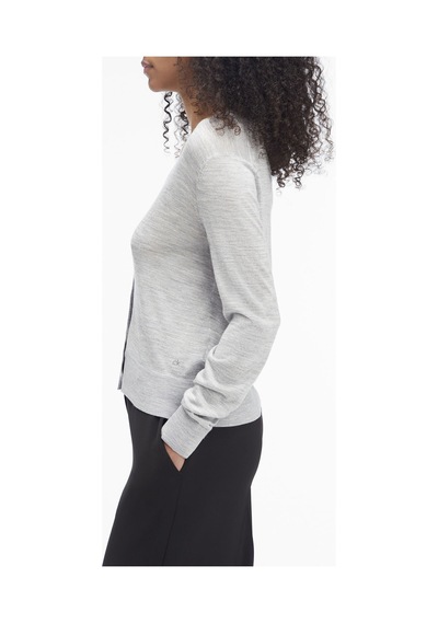 Calvin Klein Kadın Hırka K20k207935-p68 Gri