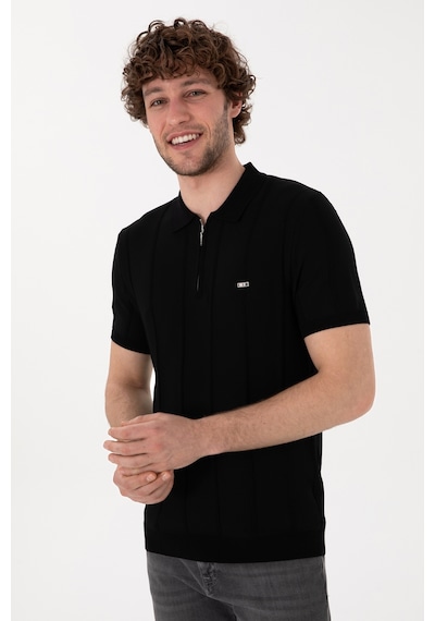 U.S. Polo Assn. Erkek Slim Fit Polo Yaka Siyah Tişört 50306457-VR046 U.S. Polo Assn. Erkek Slim Fit Polo Yaka Siyah Tişört 50306457-VR046