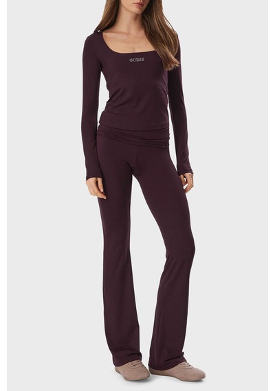 Guess Lotus Top Kadın Top V6bp05 K6318 Rgp Bordo