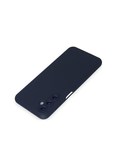 Samsung Galaxy  Uyumlu,  M14 5g Kılıf Nano İçi Kadife Silikon - Lacivert