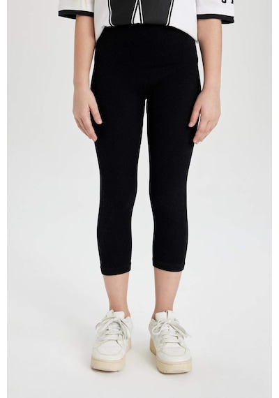 Defacto Midi Seamless Tayt Kız Çocuk C1532a824smbk81 Siyah-bk81