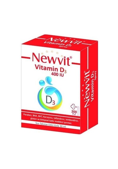 Newvit Vitamin D3 400 Iu Sprey 30 Ml