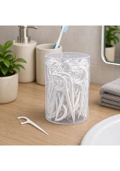 Orret Home Kürdanlı Diş İpi 40 Adet Diş İpli Kürdan, Diş Temizleme Çubuğu, Ağız Ve Diş Hijyen Seti, Taşınabilir Kutulu Floss Kürdan, Pratik Ağız Bakım Aparatı