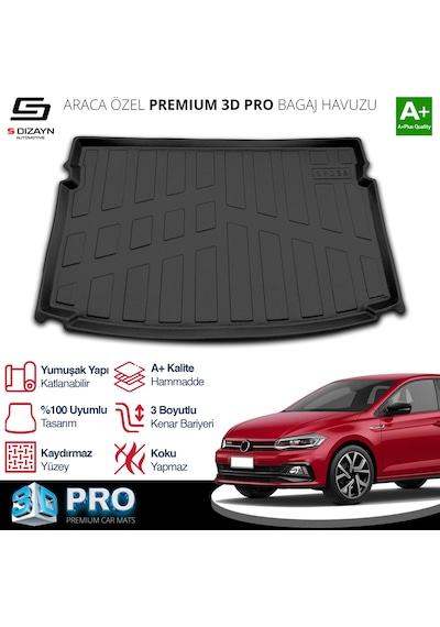 S-dizayn Vw Polo 3d Pro Bagaj Havuzu 2021 Üzeri A+ Kalite