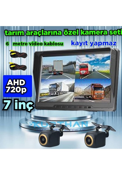 7 İnç Kayıtsız Ekran Ve 2 Adet Ahd 720p 170'' Geniş Açılı Kamera
