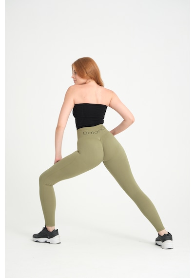 Gymhams Kalçası Büzgülü Push Up Kalça Şekillendirici Tayt Seamless Fitnes