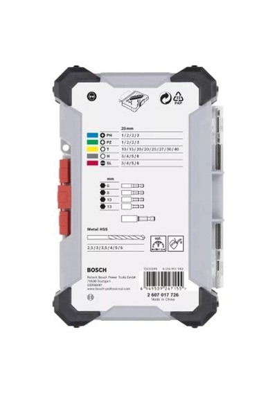 Bosch 35 Parça Profesyonel Metal Delme Vidalama Seti 2607017726