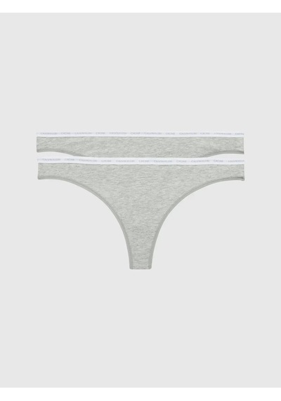 Calvin Klein Thong 2pk Kadın Gri Tanga Set