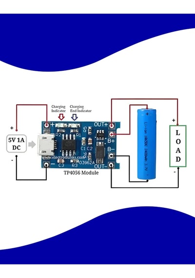 Poluszıp Şarj Modülü Tp4056 Type-c Korumalı/kontrolör 10 Adet 297155569