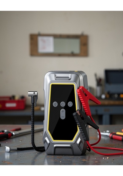 Çok Fonksiyonlu Cihaz, Akü Takviye Lastik Şişirme Powerbank 16000 Mah
