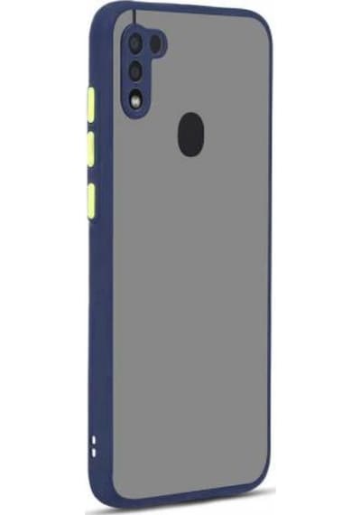 Galaxy M11 Kılıf Zore Hux Düğme Ve Kapak Zıt Renk Kılıf