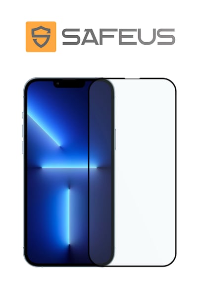 Safeus Tam Kaplayan Parmak İzi Bırakmayan Safir Ekran Koruyucu Cam , Apple Uyumlu iPhone 13 Pro Max İle
