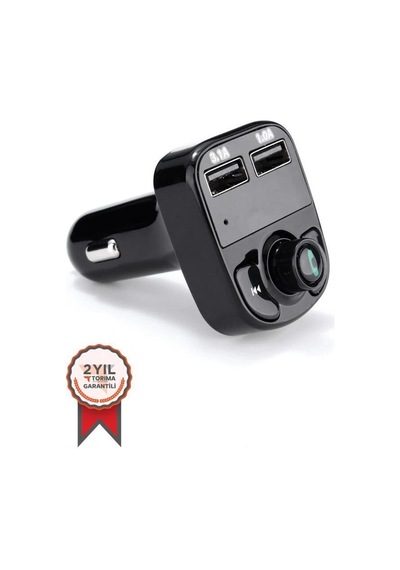Özel Üretim Taşınabilir Aksesuar Sürüş Transmitter Bt Usb Mp3 Micro Sd Kart X8 Siyah