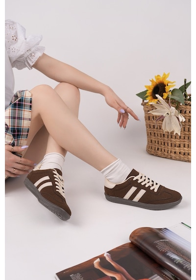 Muggo Gordon Unisex Ortopedik Günlük Garantili Bağcıklı Yürüyüş Koşu Sneaker Spor Ayakkabı Kahverengi Muggo Gordon Unisex Ortopedik Günlük Garantili Bağcıklı Yürüyüş Koşu Sneaker Spor Ayakkabı Kahverengi