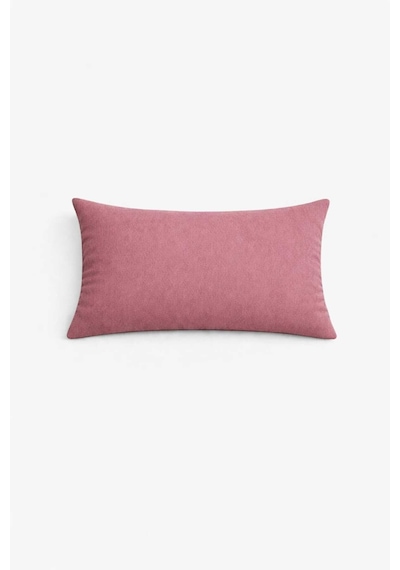 Kadife Dokulu Gülkurusu Kırlent Yastık Kılıfı 2 Adet 50 X 30 Cm Gül Kurusu