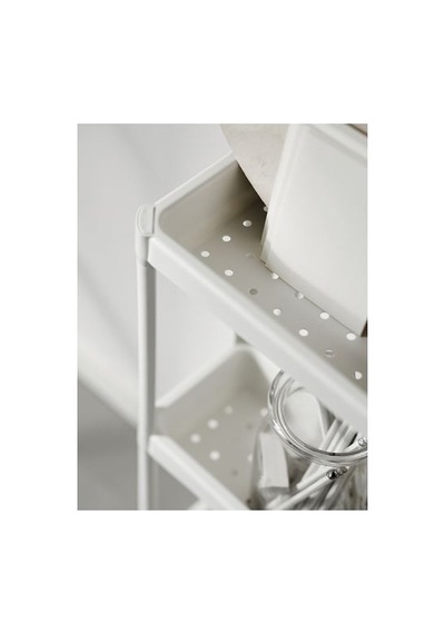 Ikea Vesken Servis Arabası, Beyaz, 54x18x71 Cm