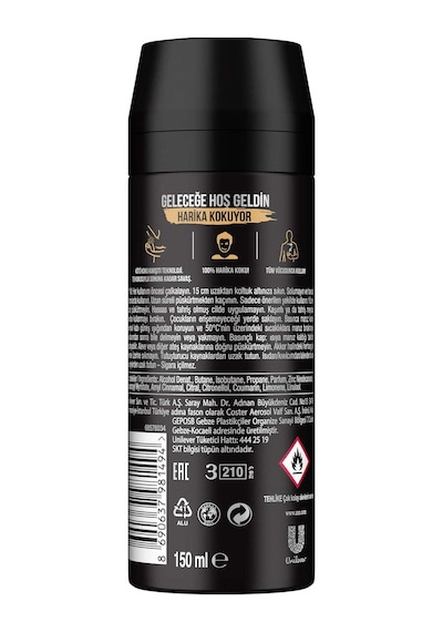 Axe Dark Temptation Dark Chocolate Scent Erkek Sprey Deodorant 150 ML