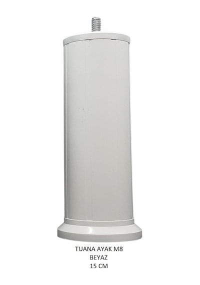 Tuana Ayak 15 cm M8 Cıvatalı Beyaz