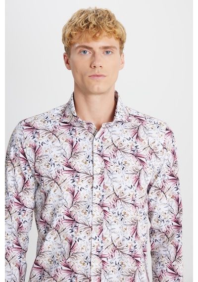 Erkek Beyaz Kırmızı %100 Pamuk Slim Fit Dar Kesim Büyük İtalyan Yaka Baskılı Gömlek Çok Renkli Erkek Beyaz Kırmızı %100 Pamuk Slim Fit Dar Kesim Büyük İtalyan Yaka Baskılı Gömlek Çok Renkli