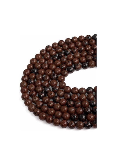 8 Mm Obsidyen Taşı Dizi Kırmızı
