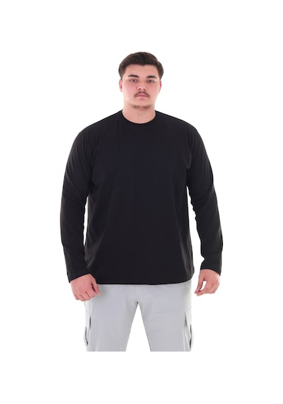 Erkek 115-155 Kilo Arası İçin Uygun Uzun Kol Bisiklet Yaka Mevsimlik Düz Renk İnce Sweatshirt Siyah Erkek 115-155 Kilo Arası İçin Uygun Uzun Kol Bisiklet Yaka Mevsimlik Düz Renk İnce Sweatshirt Siyah