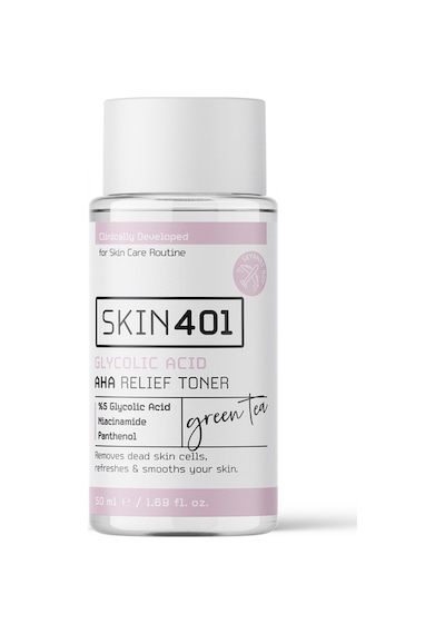 Skin401 %5 Glikolik Asit Aydınlatıcı Etkili & Leke Karşıtı Tonik Tonik 50ml Seyahat Boy