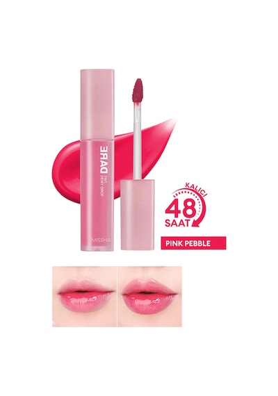 Uzun Süre Kalıcı, Nemli Bitiş Sunan Parlak Tint Dare Tint Dewy Drop Pink Pebble 0 17836032