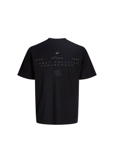 Jack & Jones Fusion Back Print Erkek Siyah Tişört 12289911-b