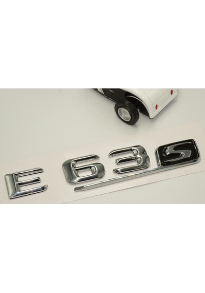 Benz E 63S Bagaj Krom Metal 3M 3D Yazı Logo