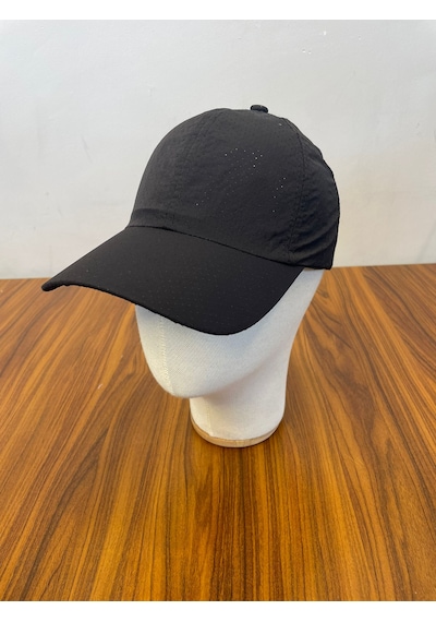 Hamze Mikro Paraşüt Delikli Kumaş Yazlık Unisex Beyzbol Cap Şapka Siyah