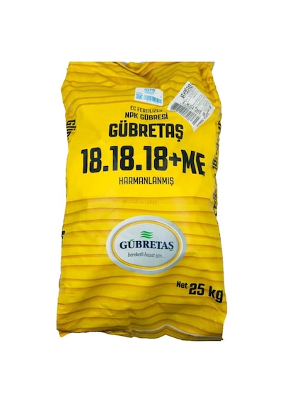 Gübretaş 18.18.18 + Me DaMLama Gübresi 25 KG