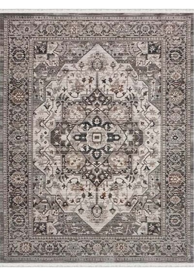 Mariesse Home Antik Serisi Vintage Modern Dokuma Salon Oturma Odası Halısı 401-bej