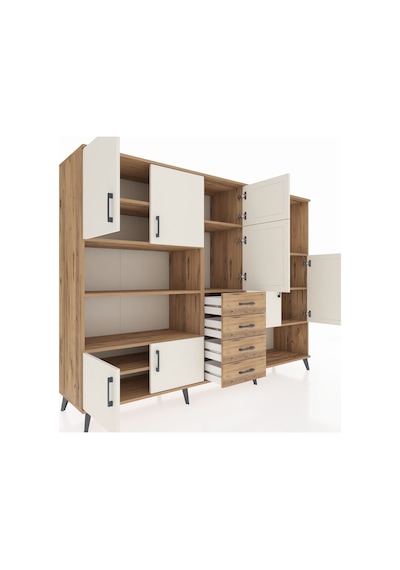 Hyperion Dolap 10 Raflı 4 Çekmeceli 8 Kapaklı 220x44x163 Çam-ayta Çam-aytaşı/çam Hyperion Dolap 10 Raflı 4 Çekmeceli 8 Kapaklı 220x44x163 Çam-ayta Çam-aytaşı/çam