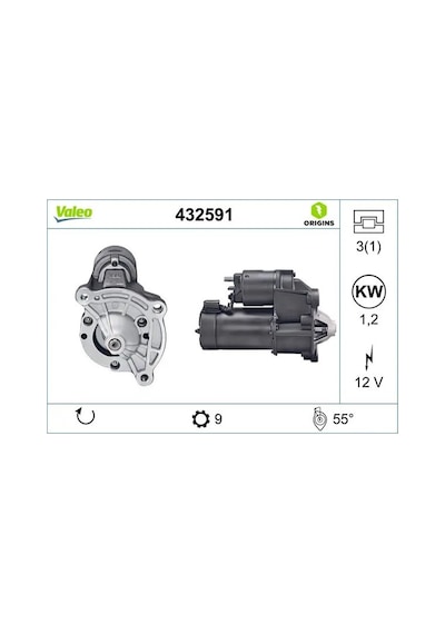 Peugeot 307 Mars Motoru 1.4 2004-2008 Valeo 432591