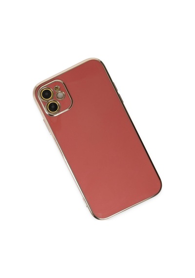 Apple Uyumlu iPhone 12 Uyumlu Kılıf Volet Silikon - Kırmızı