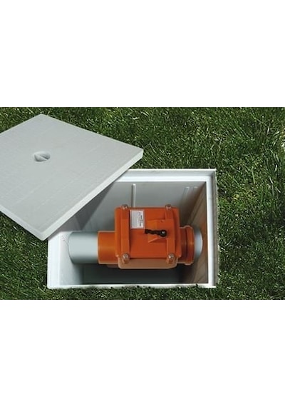 Pvc Pissu Atıksu Çekvalfi 125 Mm Kilitli