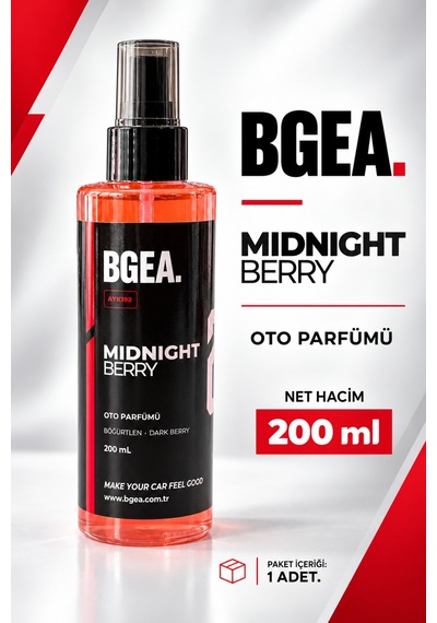 Bgea Midnight Berry Böğürtlen Kokulu Oto Parfümü Dark Berry Sprey 200 Ml