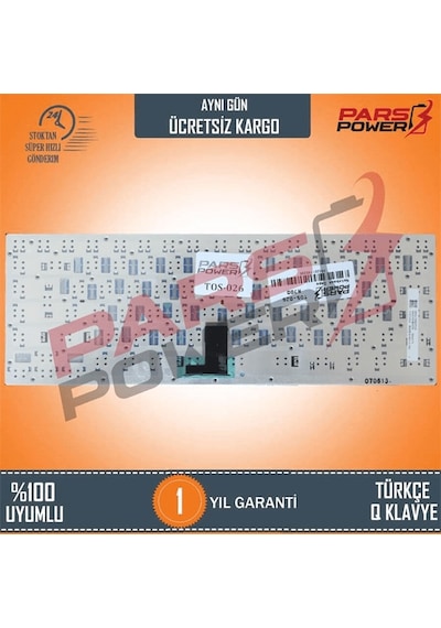 Toshiba Uyumlu Portege R930-16K, R930-17L, R930-180 Notebook Klavye (Siyah TR) (Pars Power) Siyah - Çerçeveli 650234