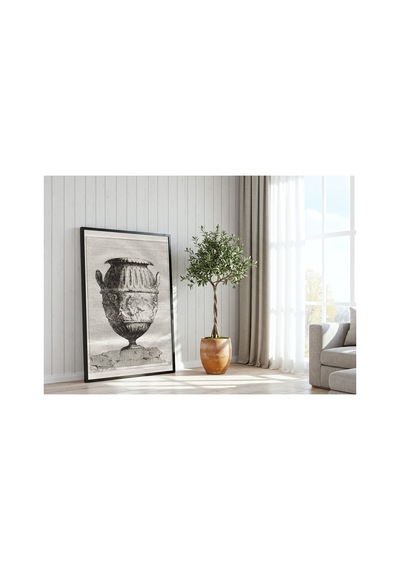 Anonim Saly Vazolar Serisi Çerçevesiz Poster 21x30 Cm A4 Geometrik Desen Etnik Duvar Dekoru