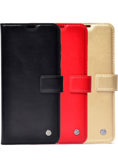 Reeder S19 Max Pro S Zoom Kılıf Zore Kar Deluxe Kapaklı Kılıf Siyah