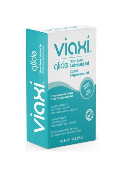 8683229609920 Vıaxı Glıde Lubrıcant Gel Natural 5x5 Ml