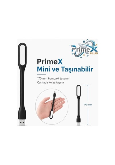 Px-40 Siyah Usb Led Esnek Usb Led Aydınlatma Güçlendirilmiş Beyaz Işık
