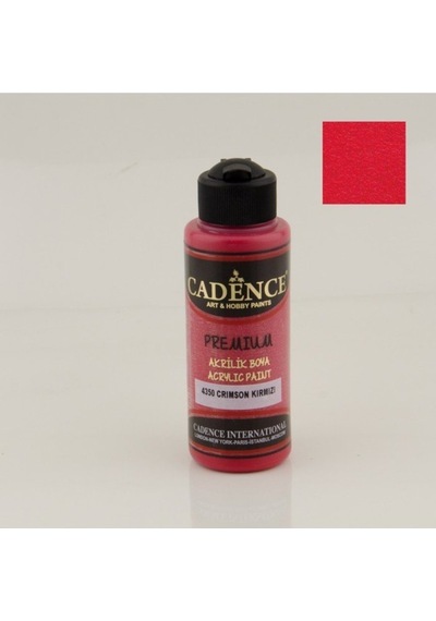 Cadence Akrilik Boya 120Ml Cc 4350 Crimson Kırmızı Ahşap Boyası