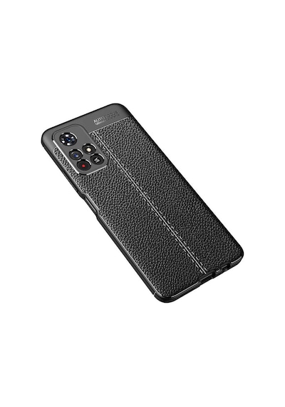 Xiaomi Redmi Note 11t 5g Kılıf Deri Görünümlü Silikon Kamera Korumalı Üstün Koruma Pazarplus Siyah