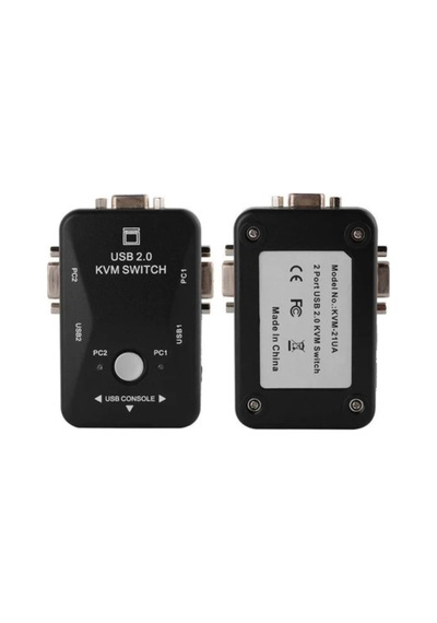 2 Port Usb Kvm Switch - 2 Pc Tek Monitör Ve Klavye/fare Kontrol Cihazı