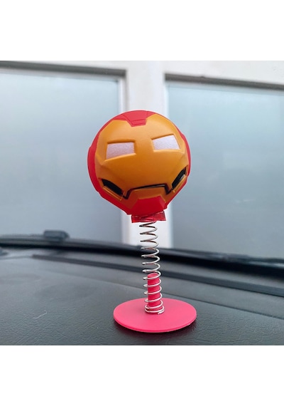 Iron Man Sallanan Kafa Zıp Zıp Marvel Lisanslı Standart