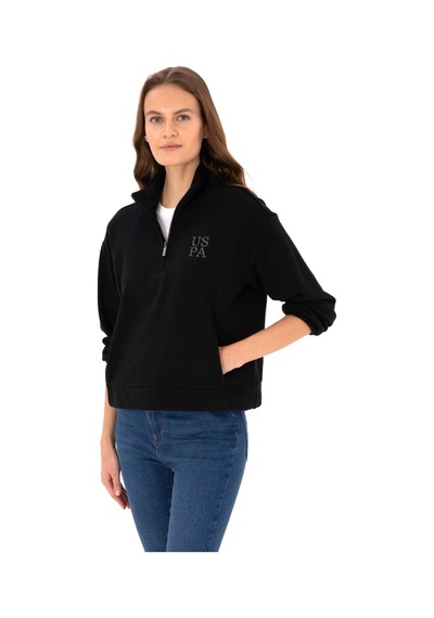 U.s. Polo Assn. Kadın Sweatshirt Siyah