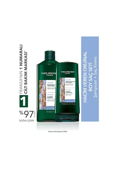 Yves Rocher Ince Telli Saçlar Için Orjinal Boy Şampuan, Saç Kremi Seti-9916603